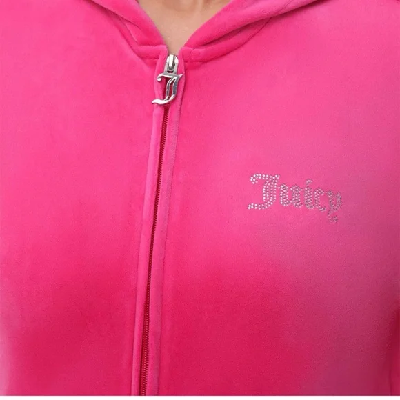 Juicy Couture Pink Velour Tracksuit- M - Picture 4 of 10